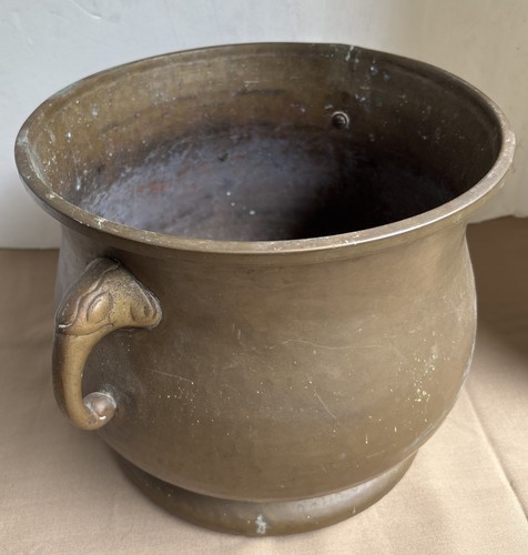 Vintage jardiniere hammered - jardiniere,